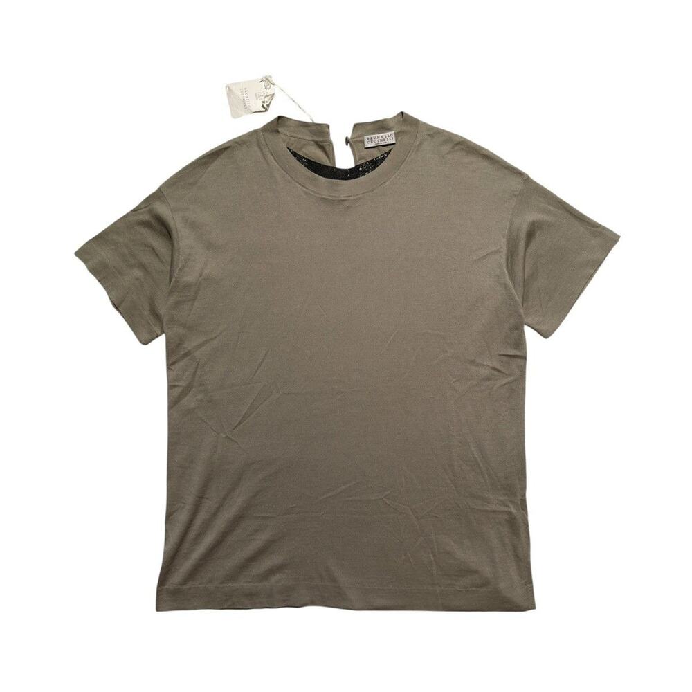 $2,035 Monilli collar button neck top